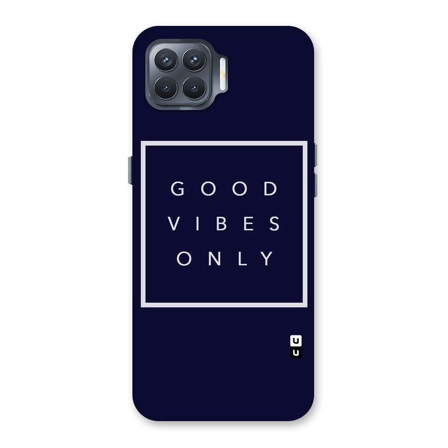 Blue White Vibes Back Case for Oppo F17 Pro