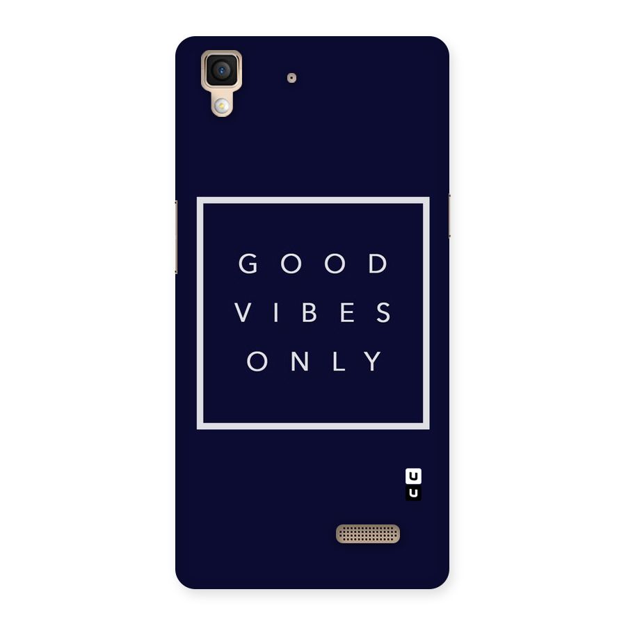 Blue White Vibes Back Case for Oppo R7