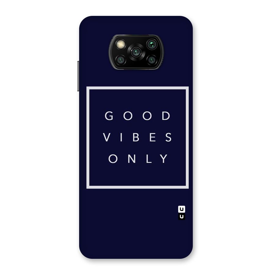Blue White Vibes Back Case for Poco X3