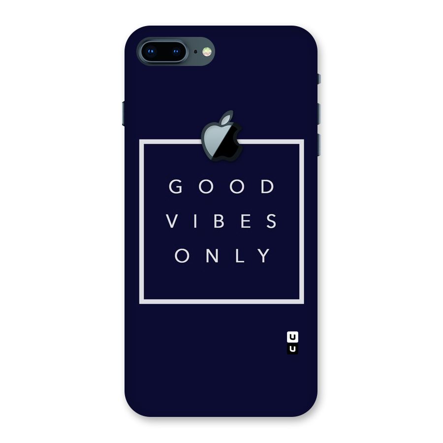 Blue White Vibes Back Case for iPhone 7 Plus Apple Cut