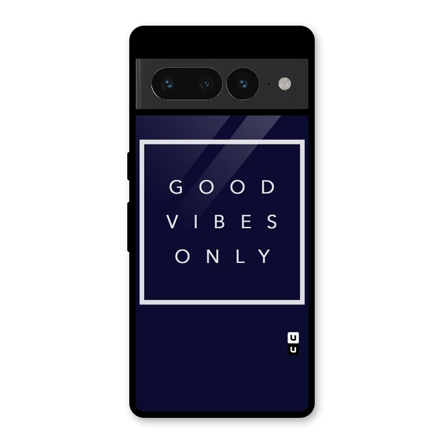 Blue White Vibes Glass Back Case for Google Pixel 7 Pro