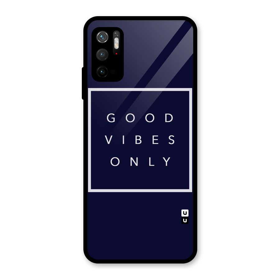 Blue White Vibes Glass Back Case for Poco M3 Pro 5G