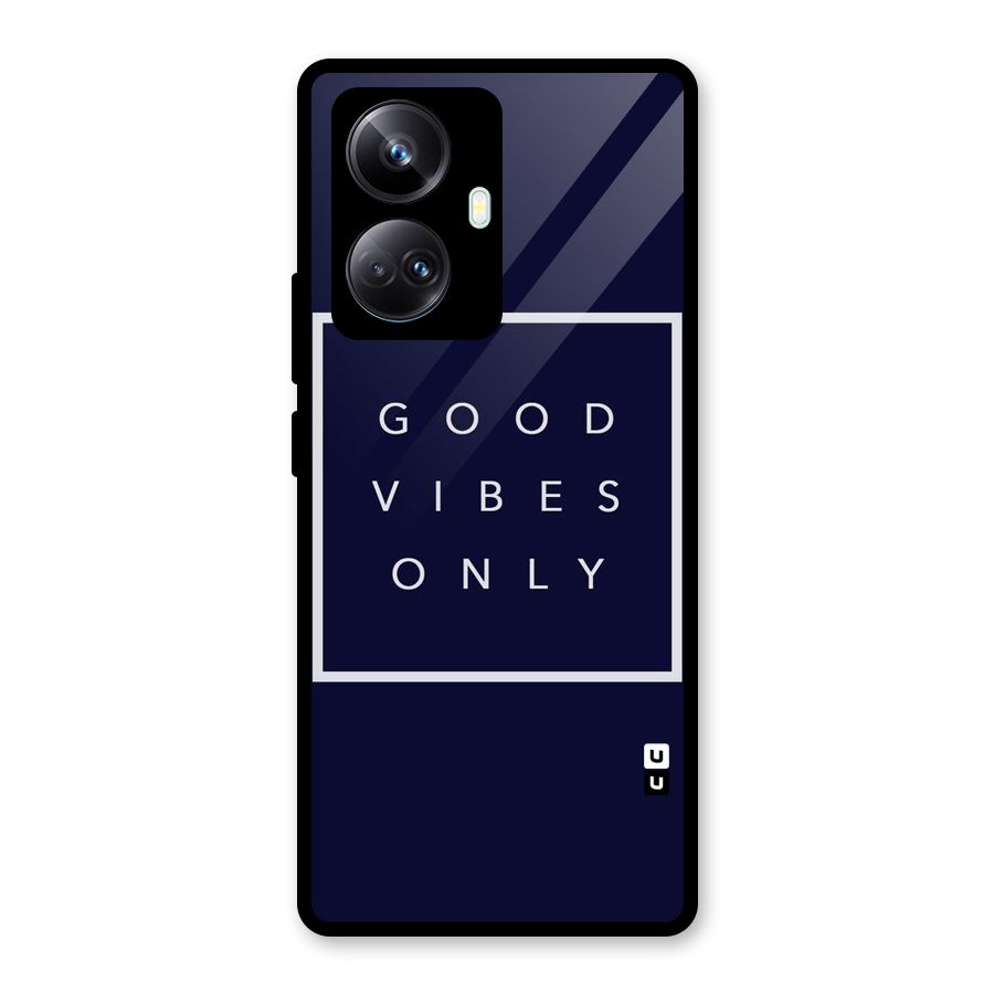 Blue White Vibes Glass Back Case for Realme 10 Pro Plus