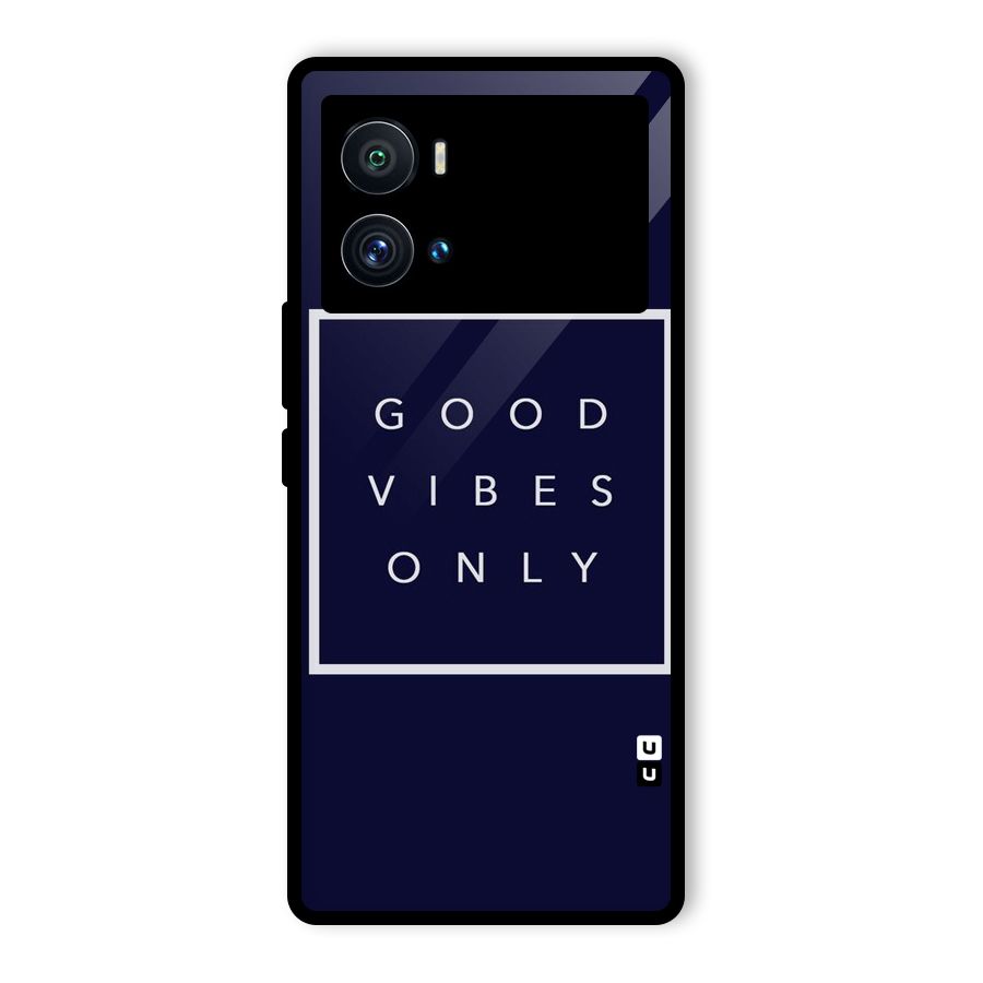 Blue White Vibes Glass Back Case for Vivo iQOO 9 Pro
