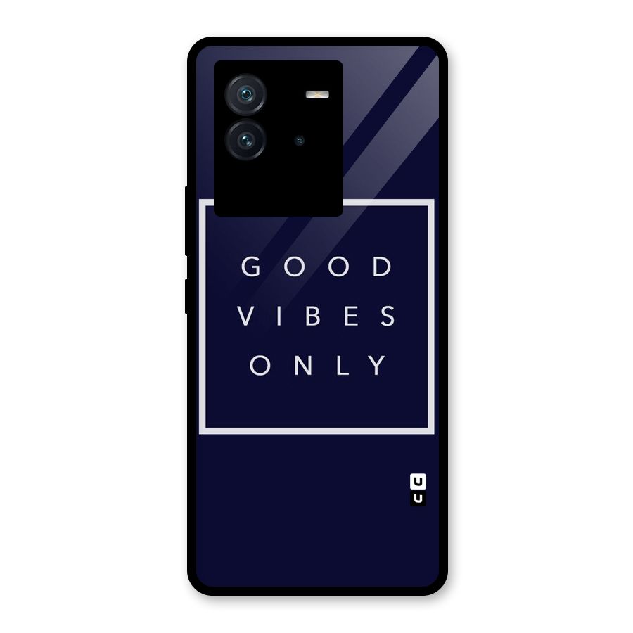 Blue White Vibes Glass Back Case for Vivo iQOO Neo 6 5G