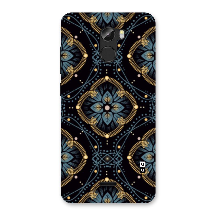 Blue With Black Flower Back Case for Gionee X1