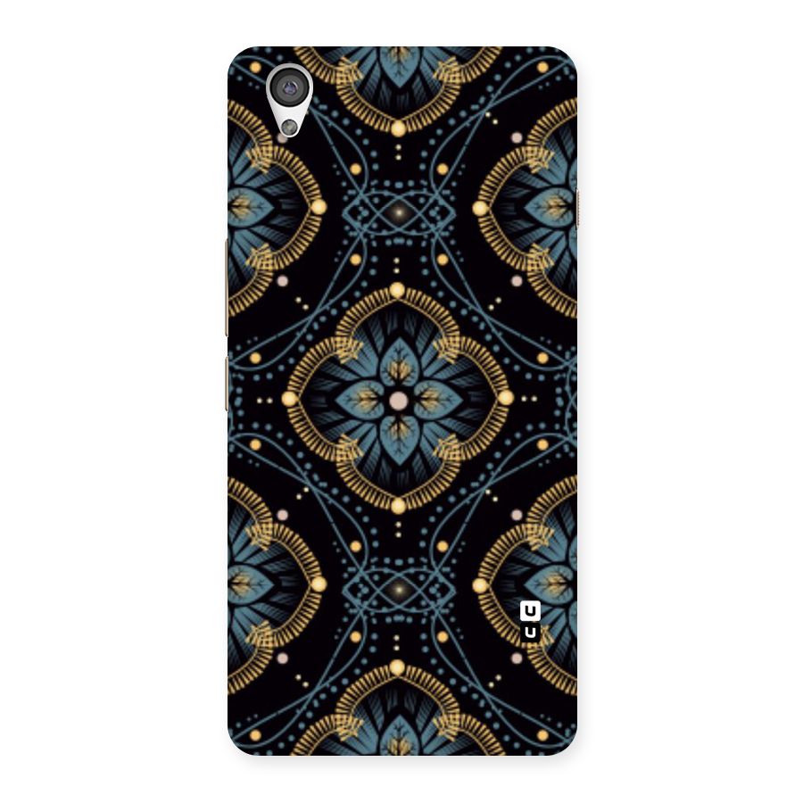 Blue With Black Flower Back Case for OnePlus X