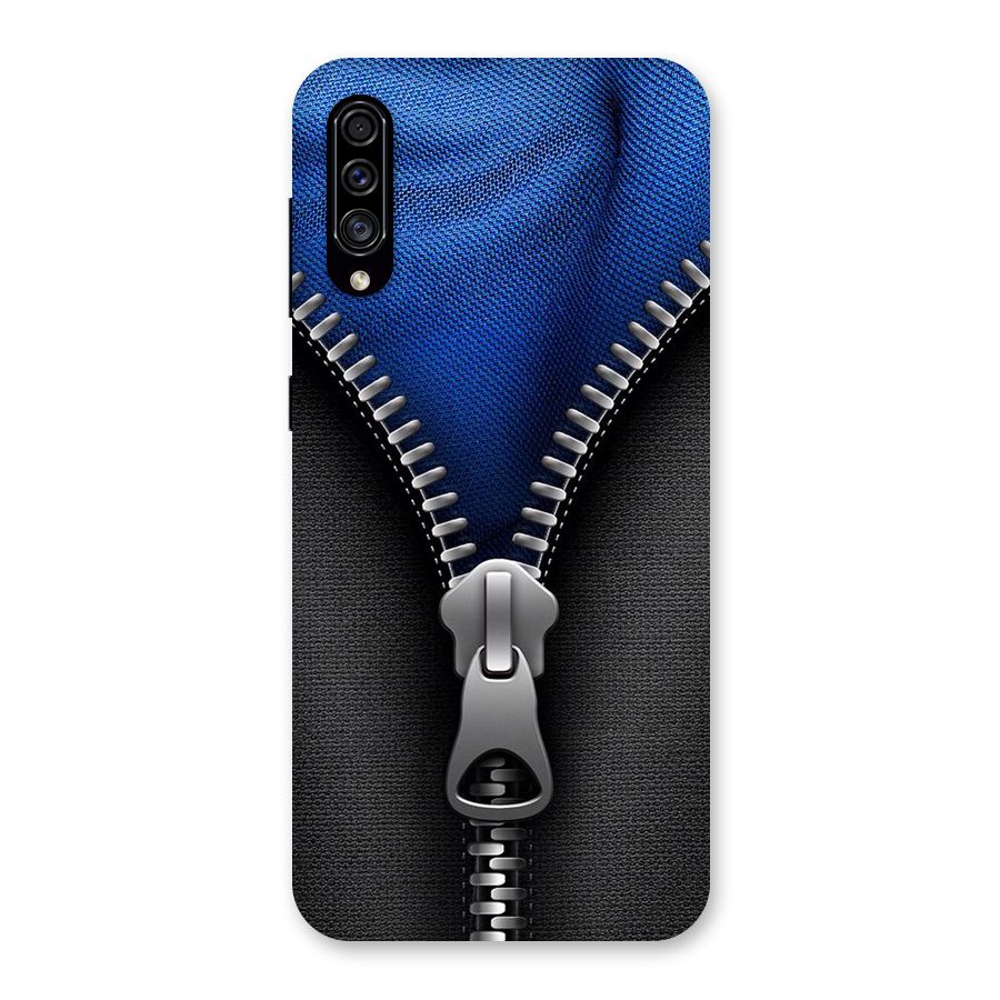 Blue Zipper Back Case for Galaxy A30s