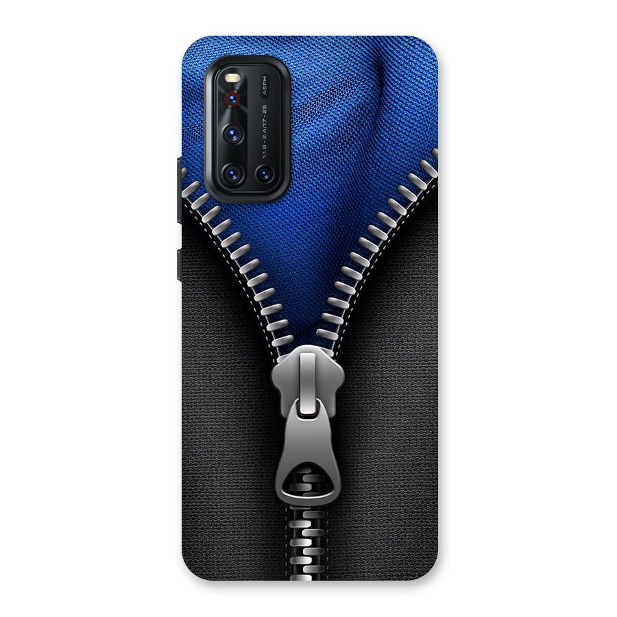 Blue Zipper Back Case for Vivo V19