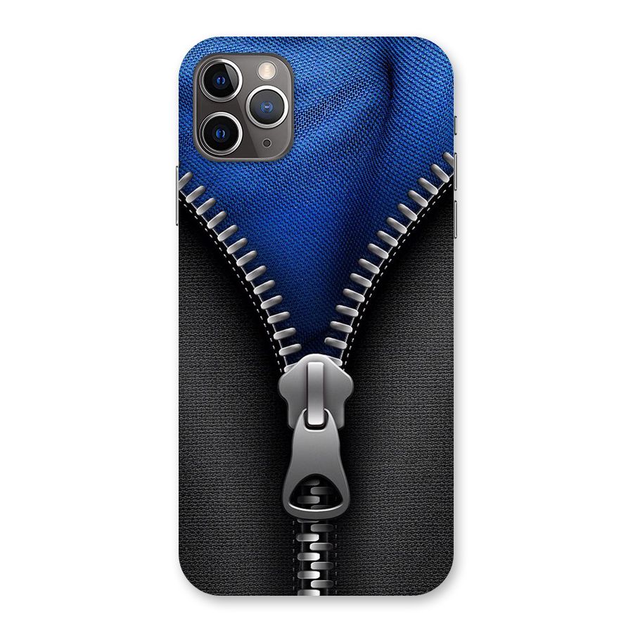 Blue Zipper Back Case for iPhone 11 Pro Max