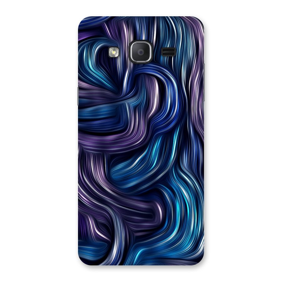 Blue and Purple Oil Paint Back Case for Galaxy On7 2015