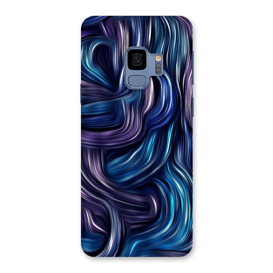 Blue and Purple Oil Paint Back Case for Galaxy S9