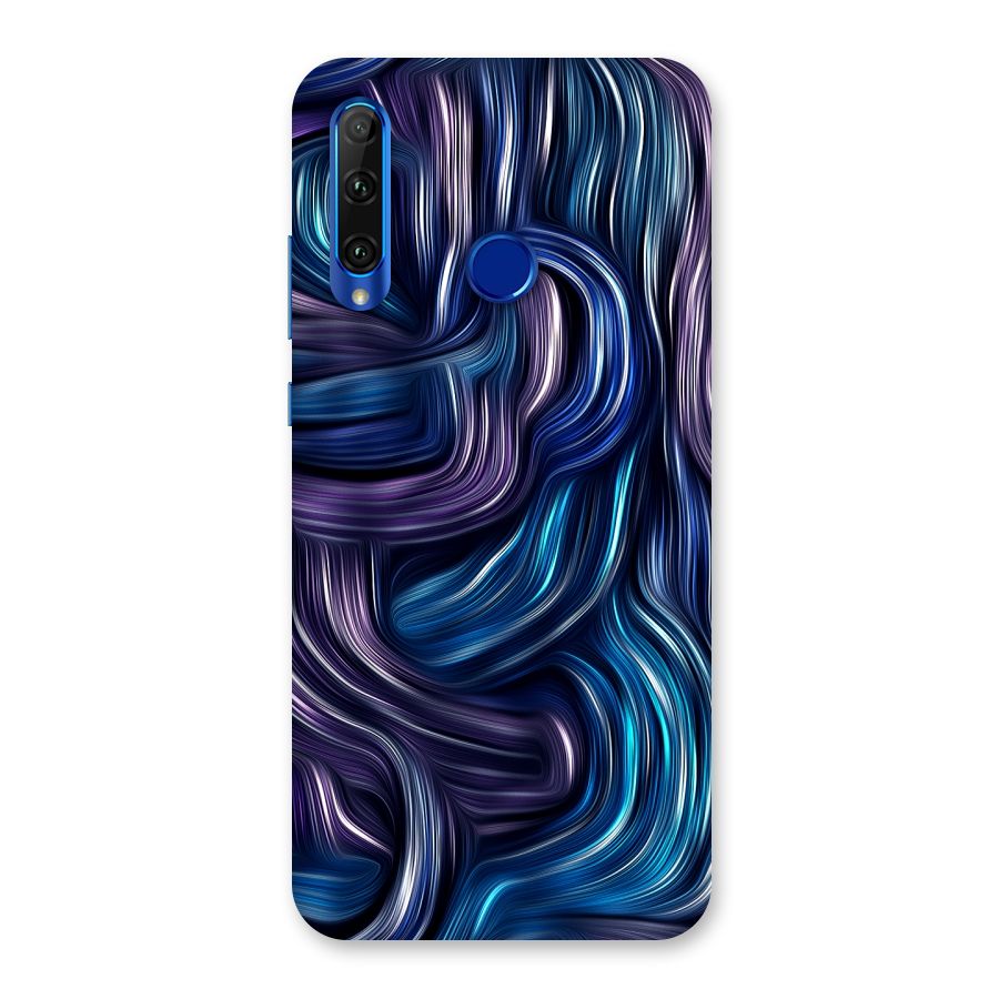 Blue and Purple Oil Paint Back Case for Honor 20i