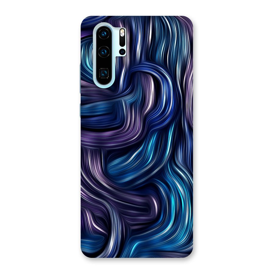 Blue and Purple Oil Paint Back Case for Huawei P30 Pro