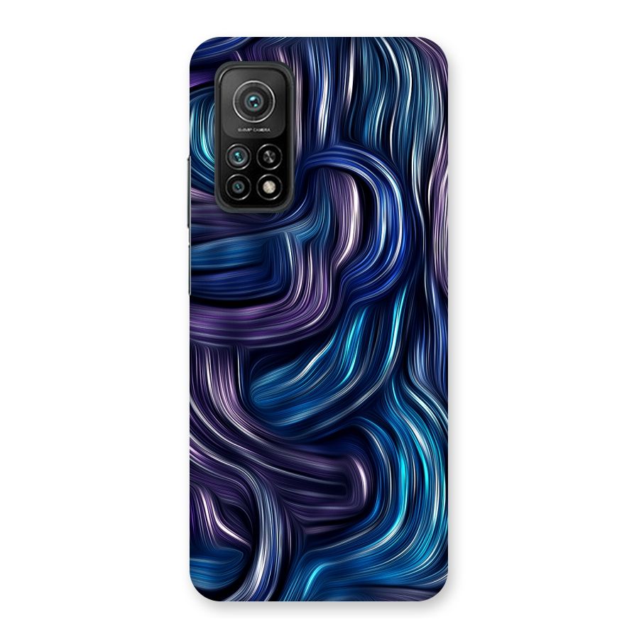 Blue and Purple Oil Paint Back Case for Mi 10T 5G