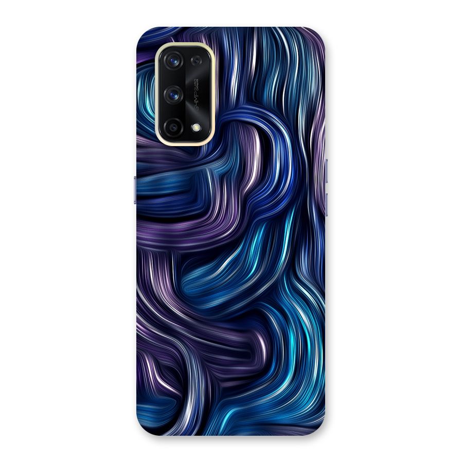 Blue and Purple Oil Paint Glass Back Case for Realme X7 Pro