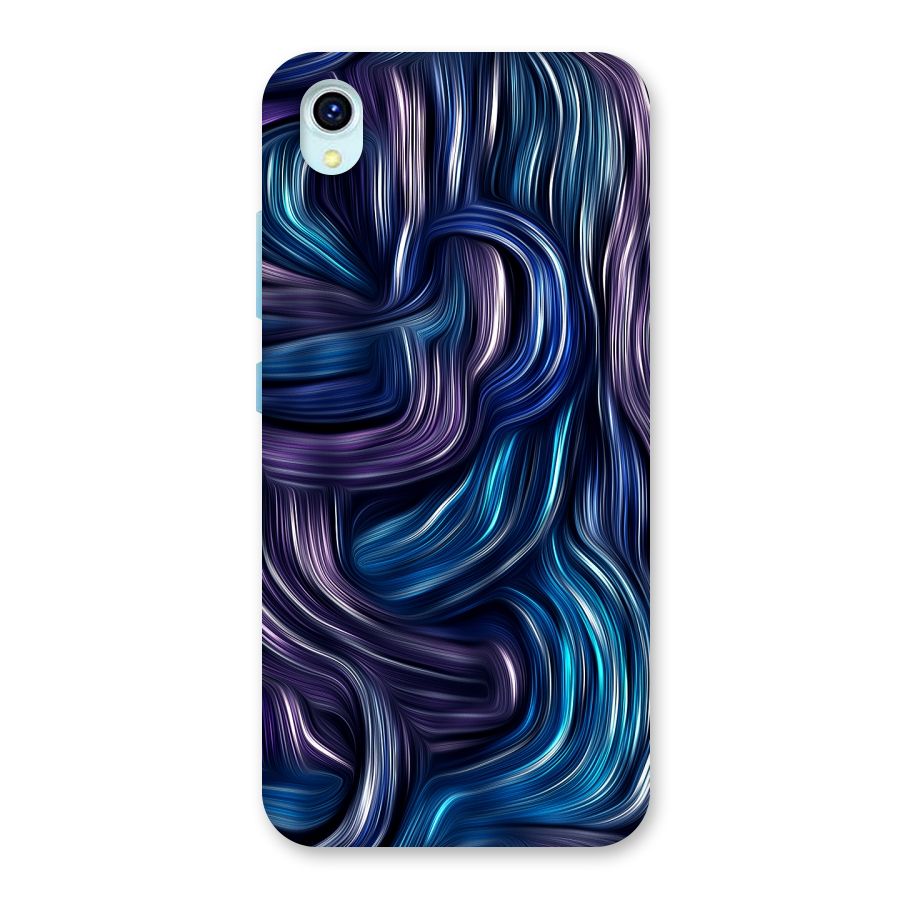 Blue and Purple Oil Paint Back Case for Vivo Y1s
