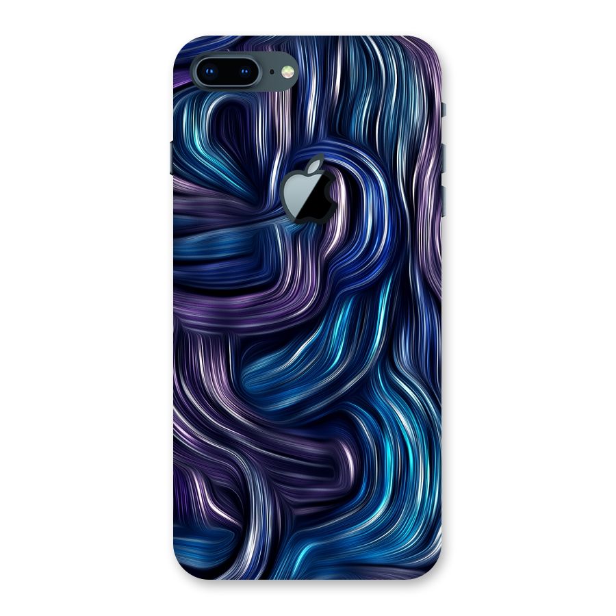 Blue and Purple Oil Paint Back Case for iPhone 7 Plus Apple Cut