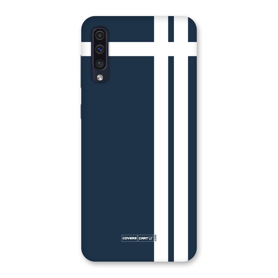 Blue and White Back Case for Galaxy A50s