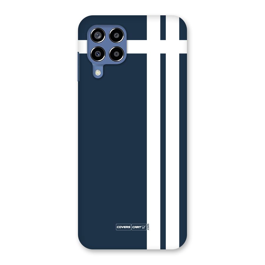Blue and White Back Case for Galaxy M53 5G