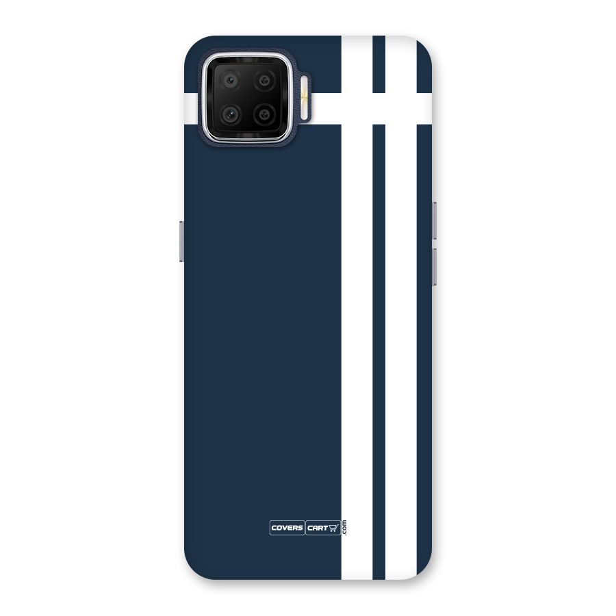 Blue and White Back Case for Oppo F17