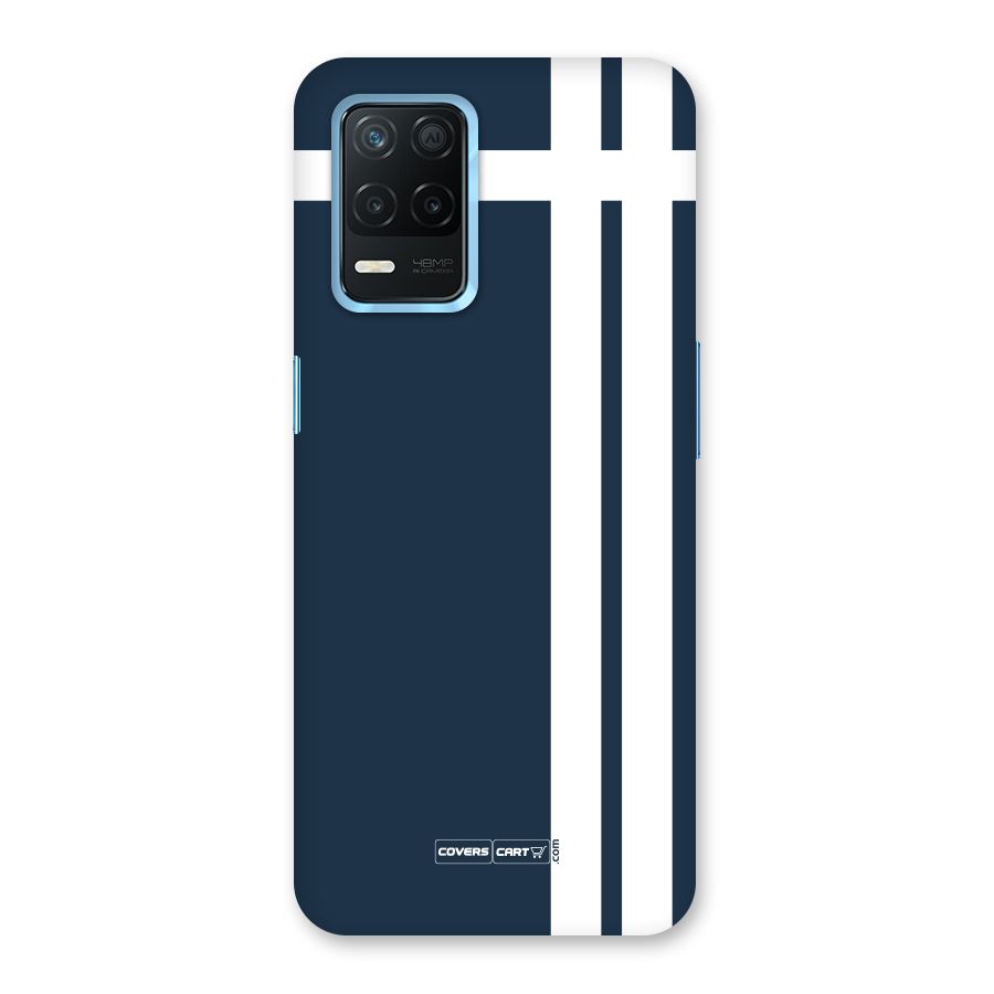 Blue and White Back Case for Realme 8s 5G