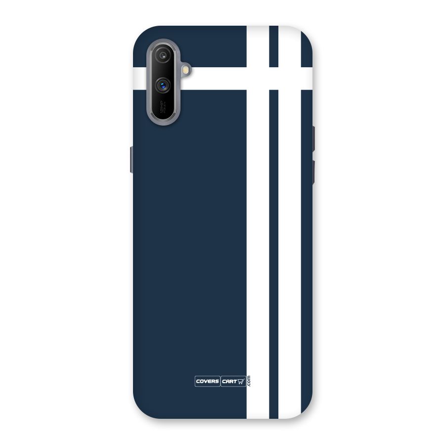 Blue and White Back Case for Realme C3