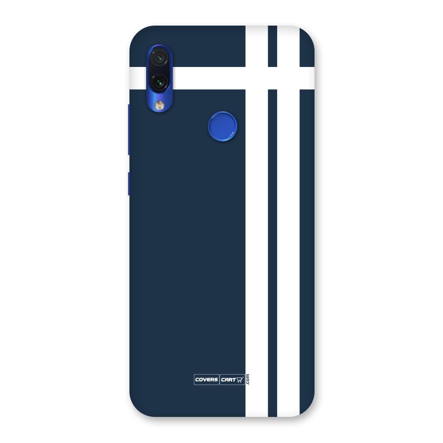 Blue and White Back Case for Redmi Note 7