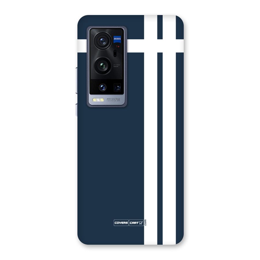 Blue and White Back Case for Vivo X60 Pro Plus