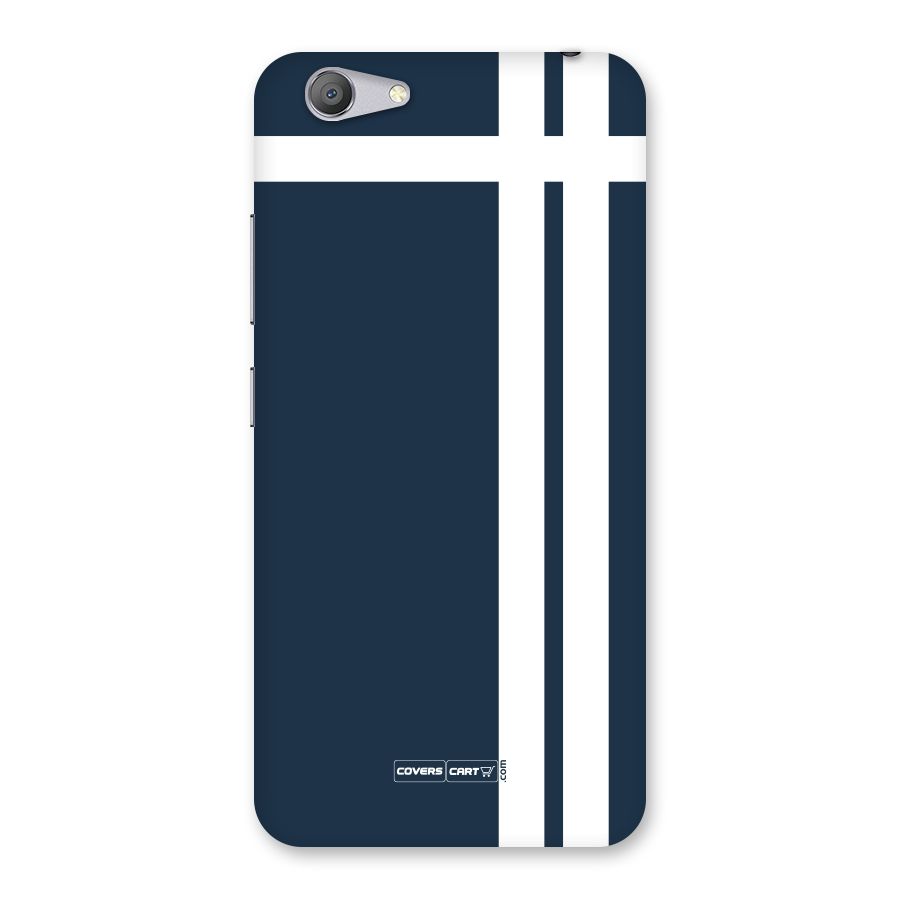 Blue and White Back Case for Vivo Y53