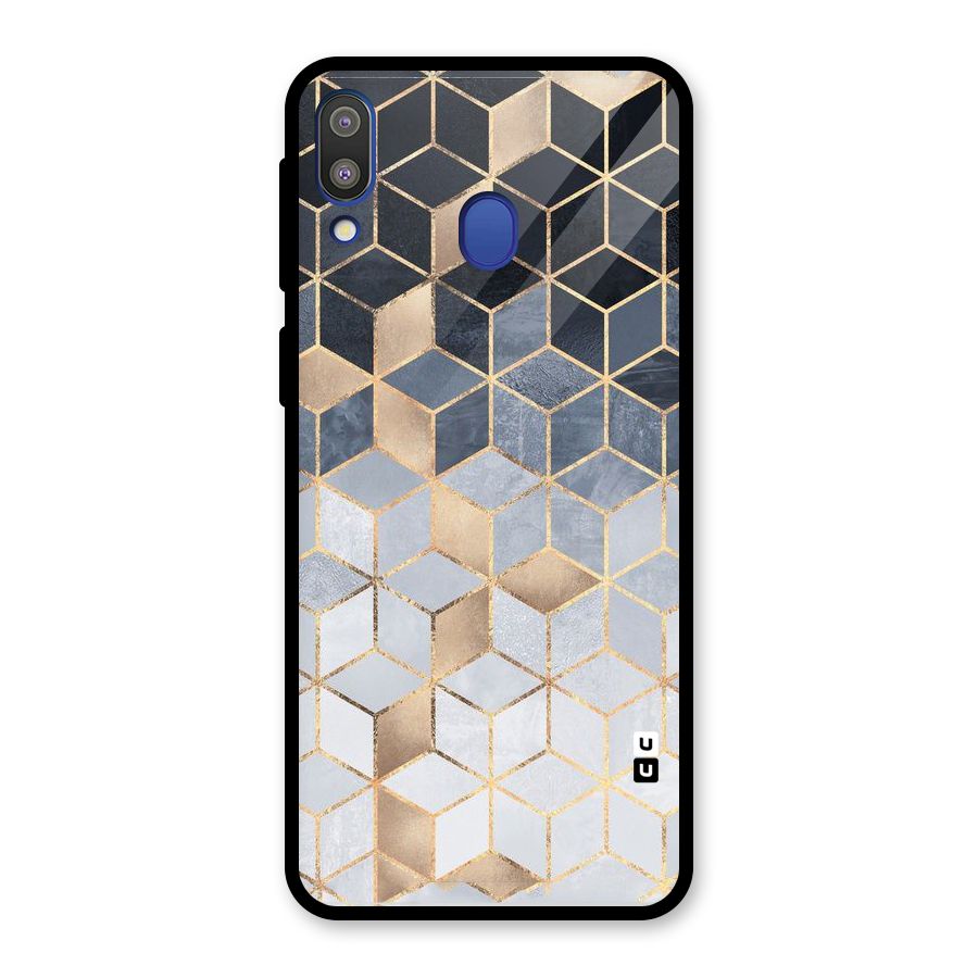 Blues And Golds Glass Back Case for Galaxy M20