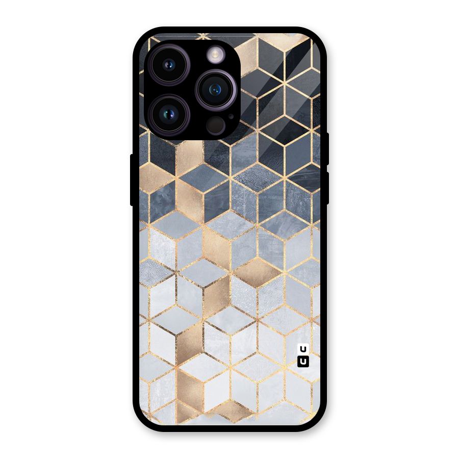 Blues And Golds Glass Back Case for iPhone 14 Pro Max