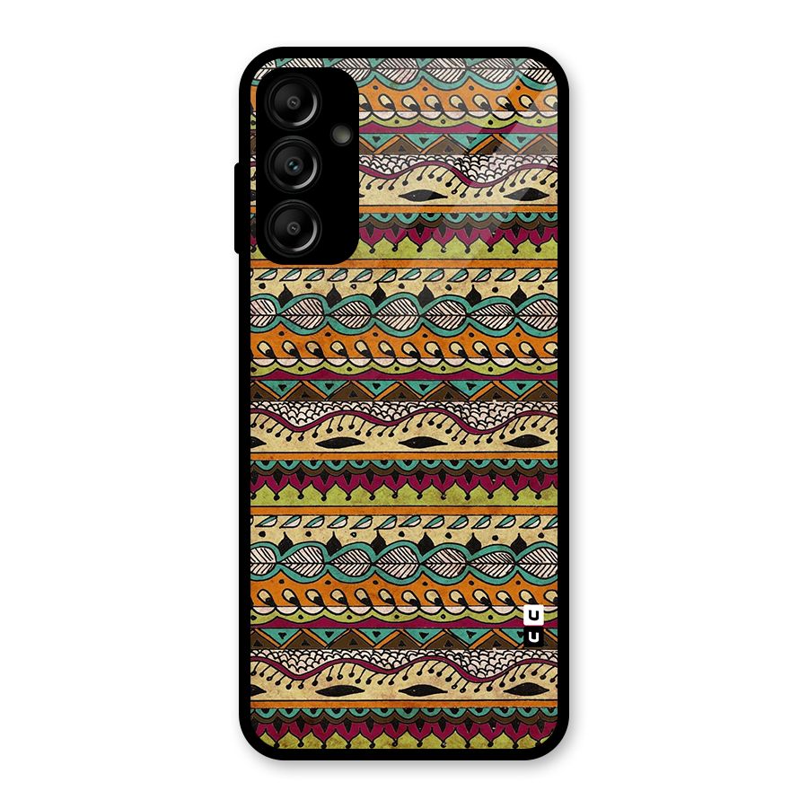 Bohemian Style Aztec Art Glass Back Case for Galaxy A14 5G