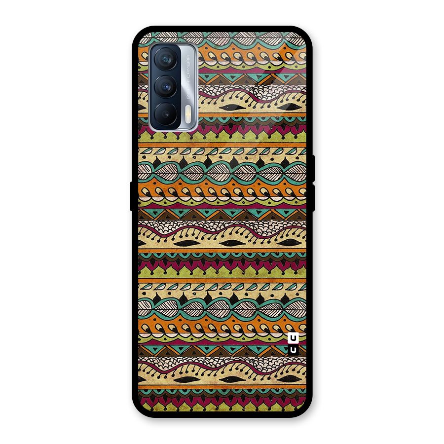 Bohemian Style Aztec Art Glass Back Case for Realme X7