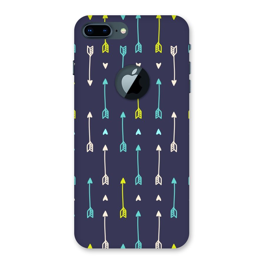 Boho Arrow Pattern Back Case for iPhone 7 Plus Logo Cut