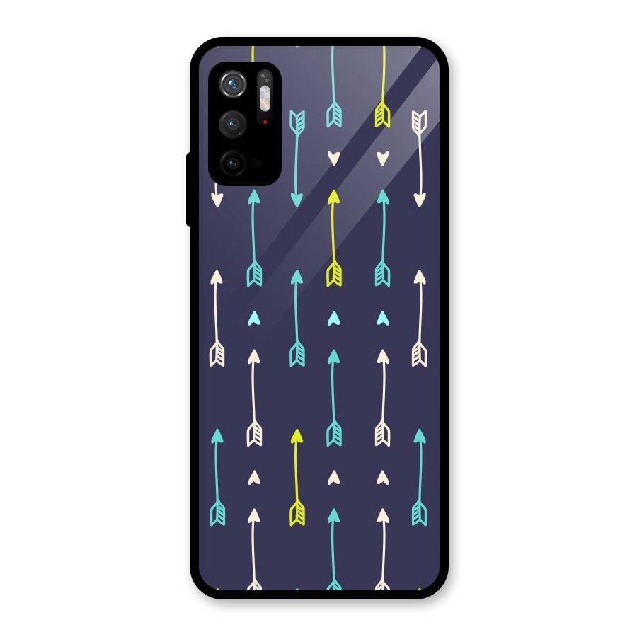 Boho Arrow Pattern Glass Back Case for Poco M3 Pro 5G