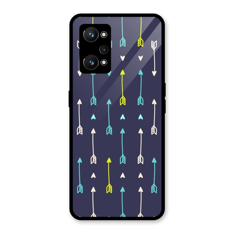 Boho Arrow Pattern Glass Back Case for Realme GT Neo 3T