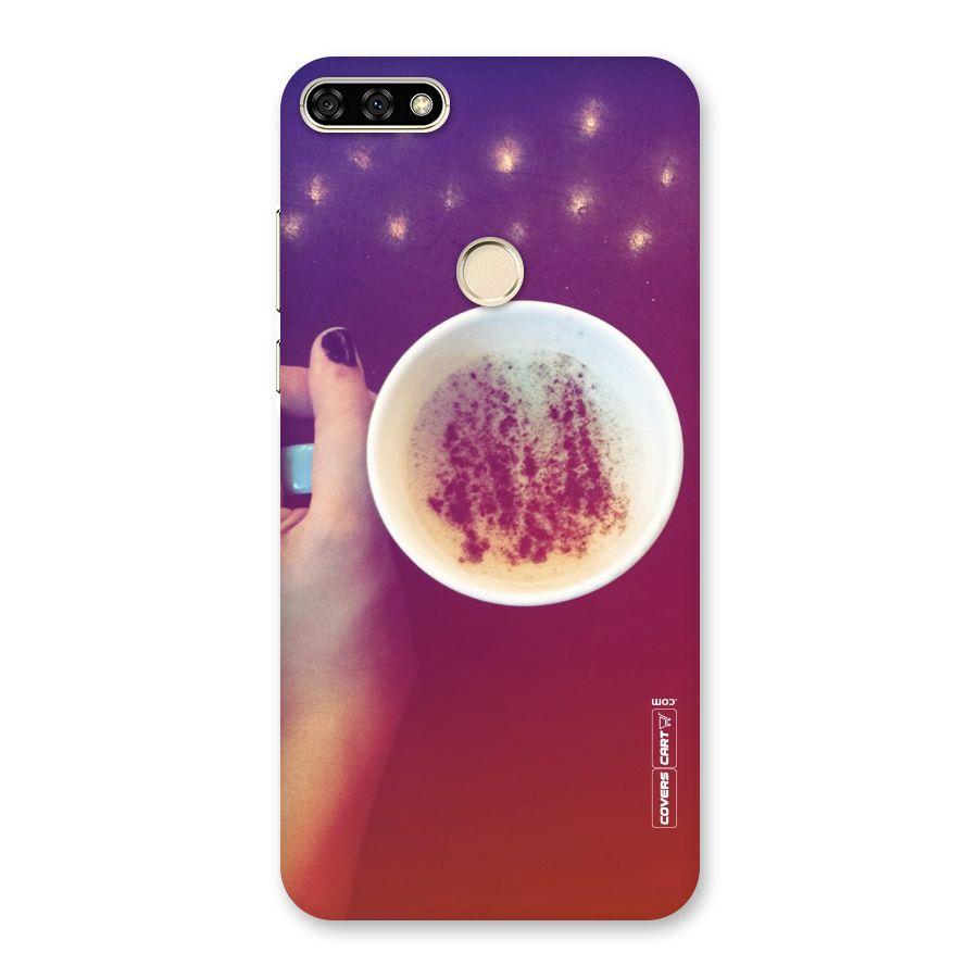 Bokeh Coffee Mug Back Case for Honor 7A