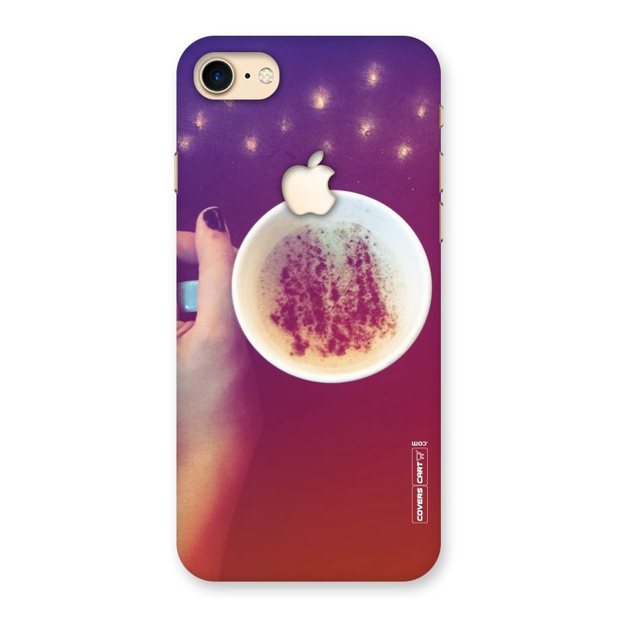 Bokeh Coffee Mug Back Case for iPhone 7 Apple Cut