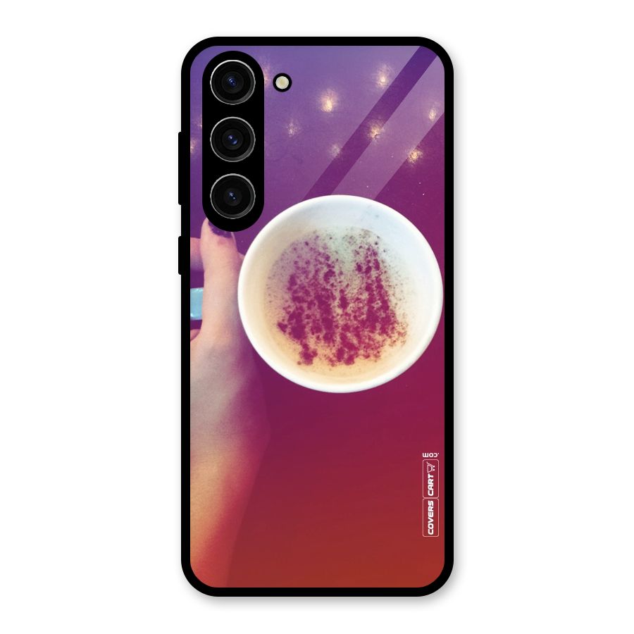 Bokeh Coffee Mug Glass Back Case for Galaxy S23 Plus