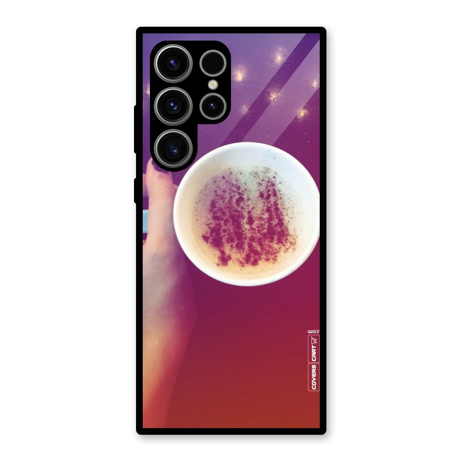 Bokeh Coffee Mug Glass Back Case for Galaxy S23 Ultra