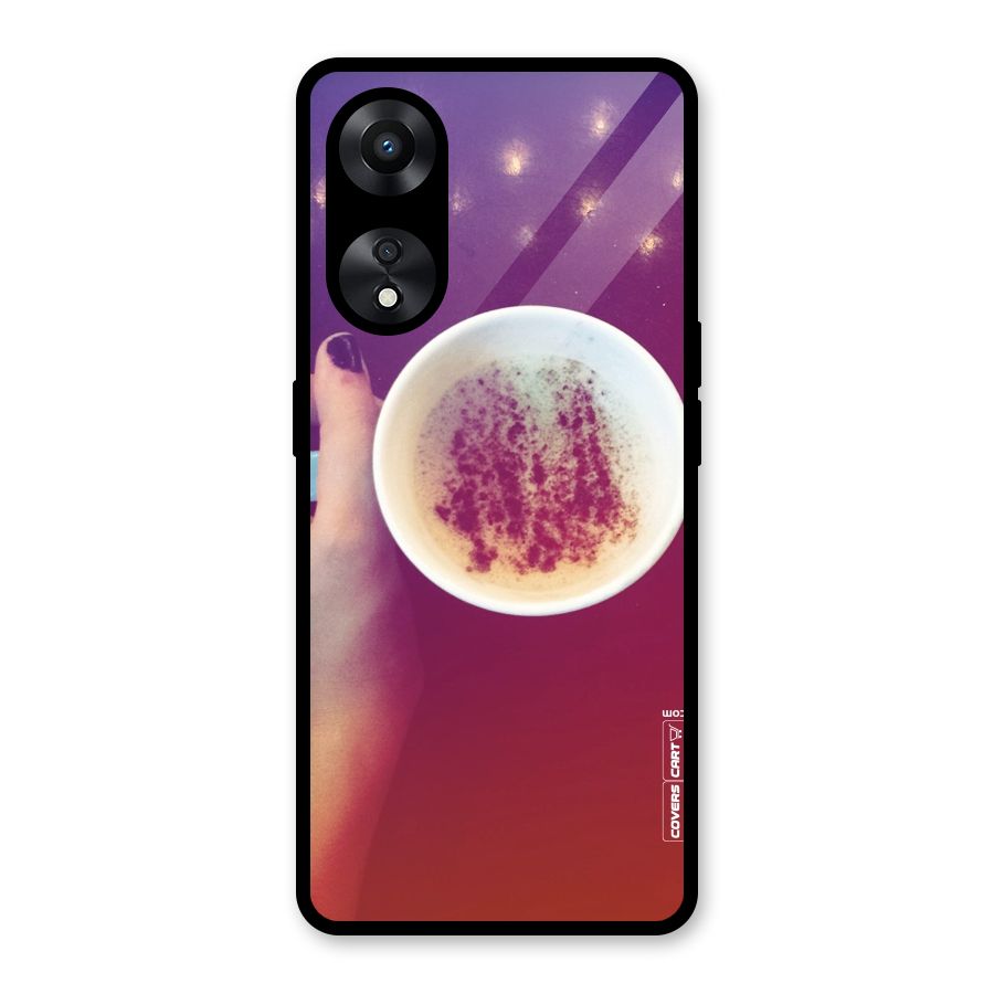 Bokeh Coffee Mug Glass Back Case for Oppo A78