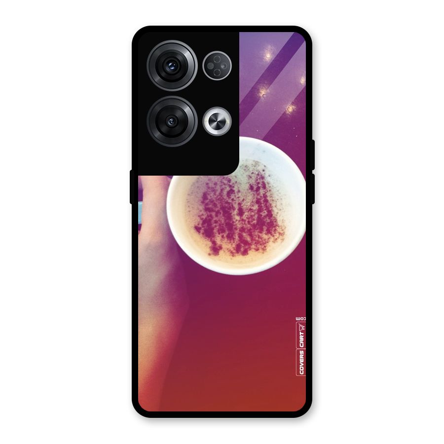 Bokeh Coffee Mug Glass Back Case for Oppo Reno8 Pro 5G