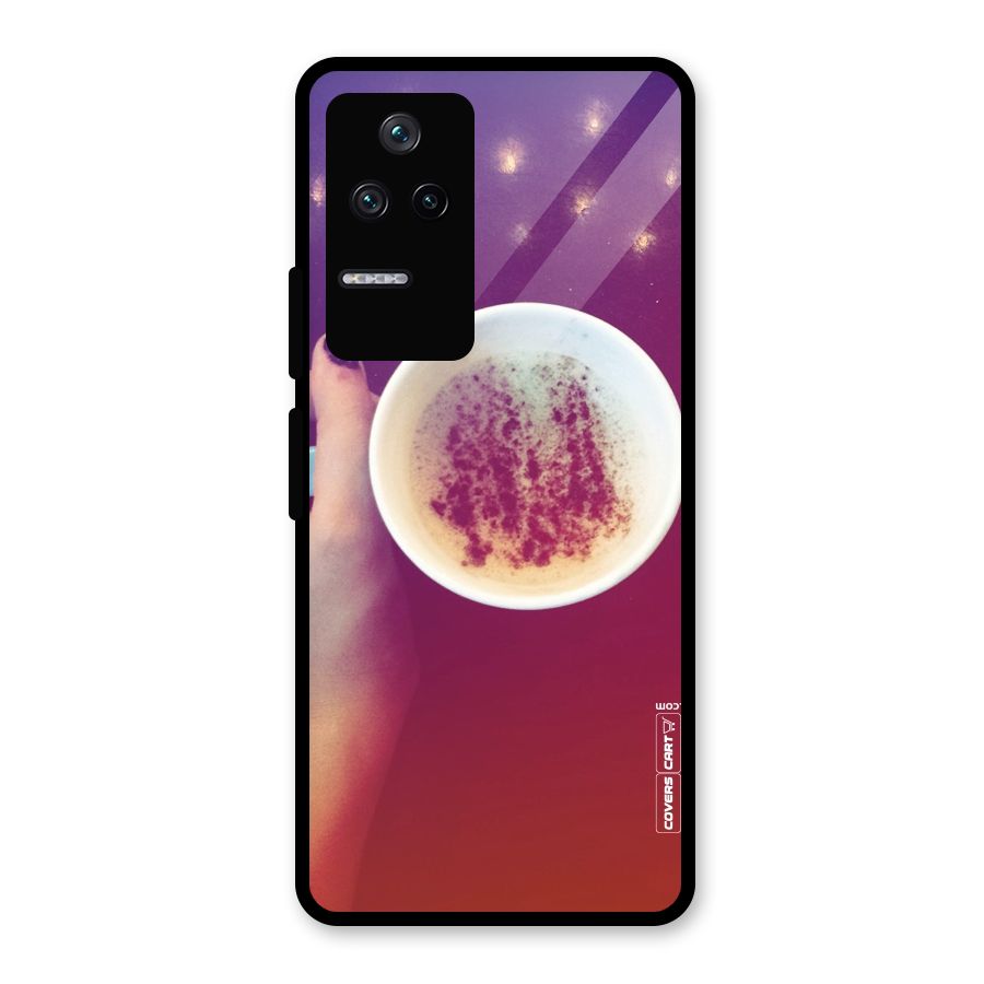 Bokeh Coffee Mug Glass Back Case for Poco F4 5G