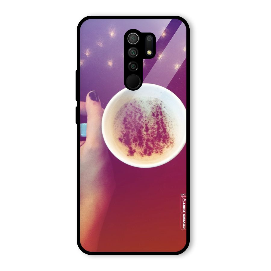 Bokeh Coffee Mug Glass Back Case for Poco M2