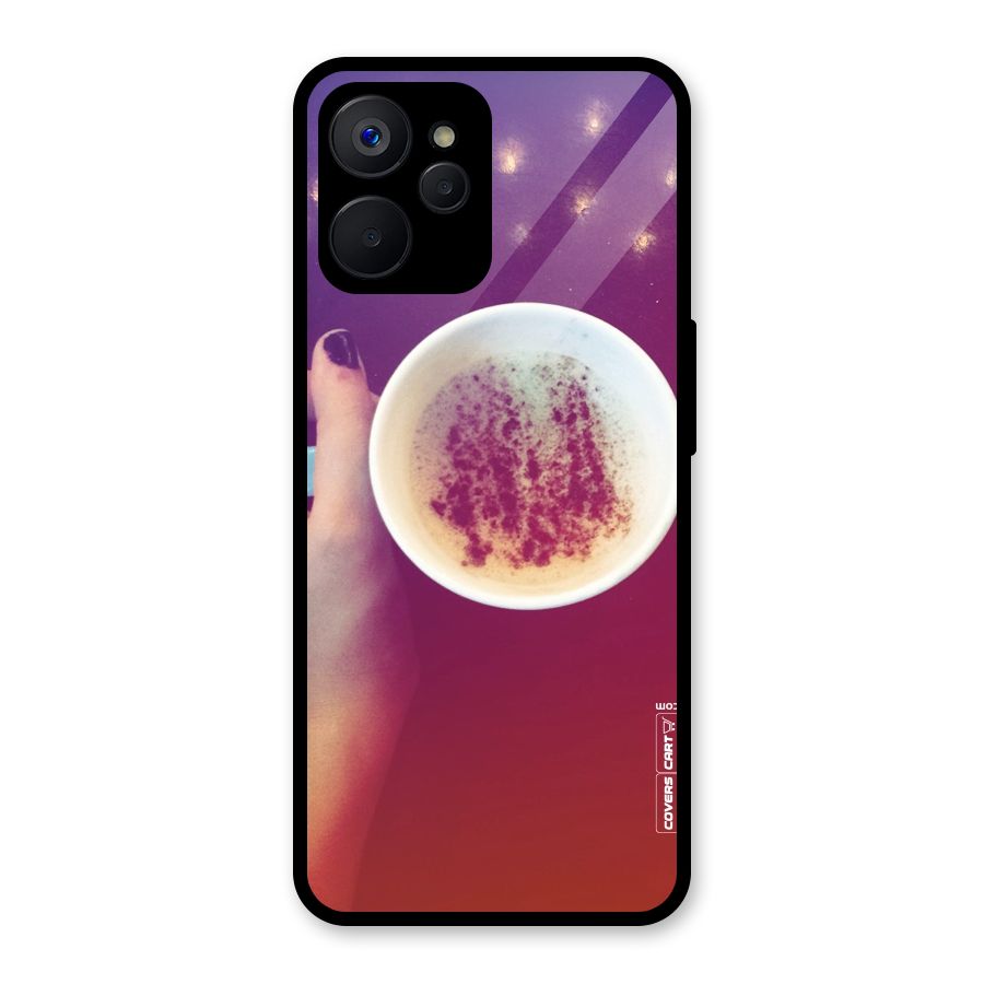 Bokeh Coffee Mug Glass Back Case for Realme 9i 5G