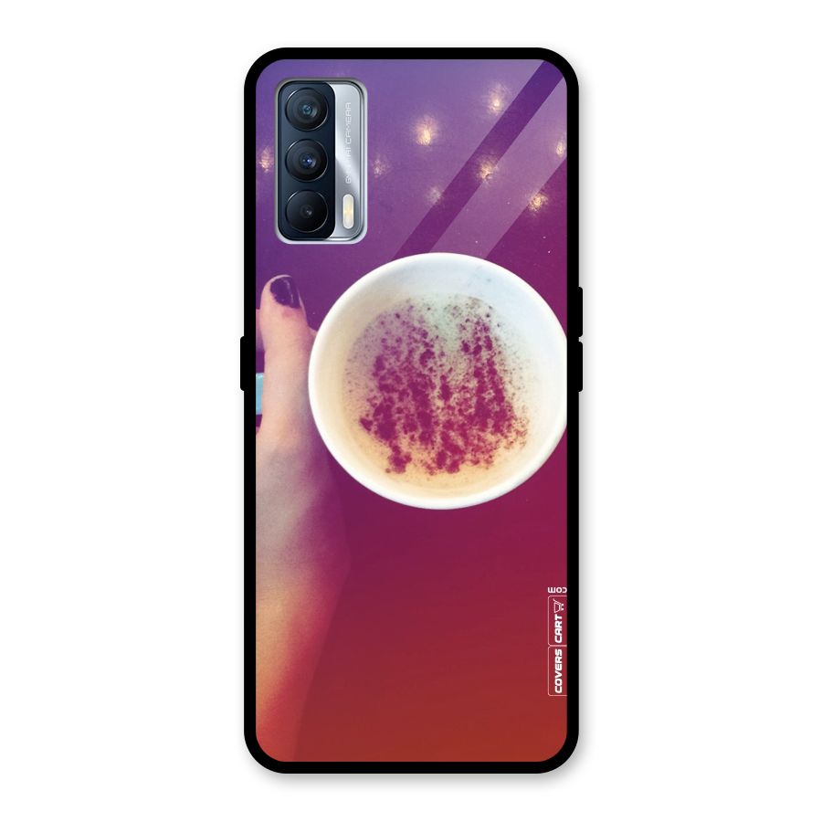 Bokeh Coffee Mug Glass Back Case for Realme X7