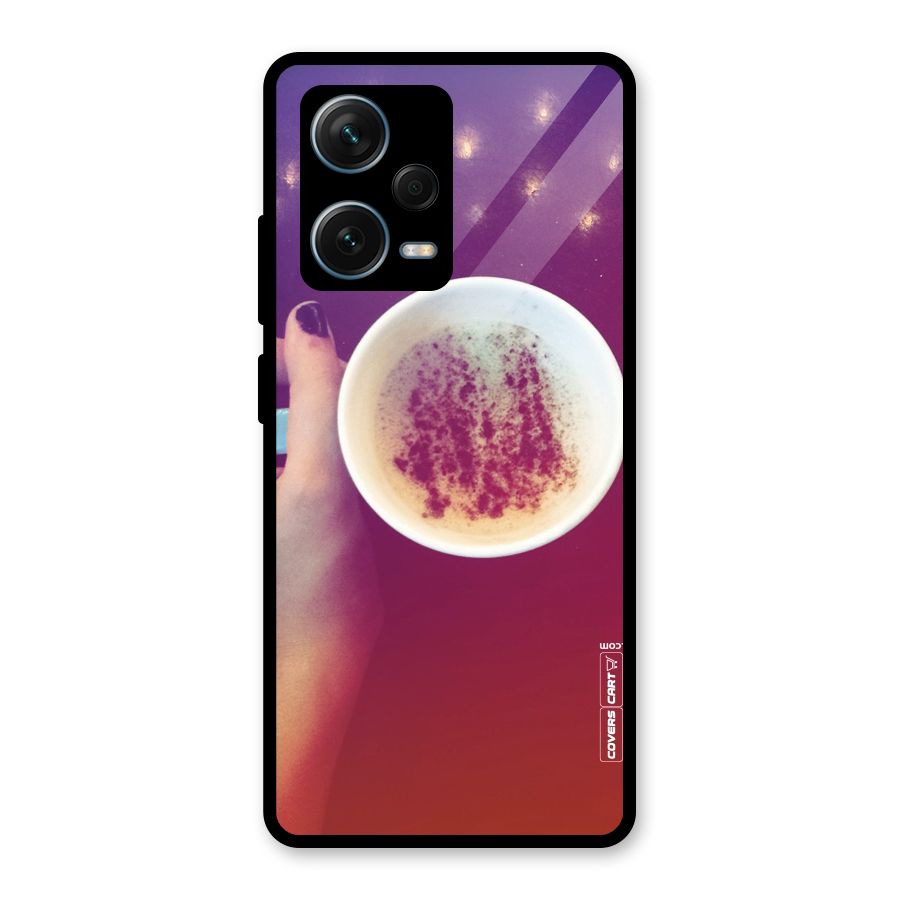 Bokeh Coffee Mug Glass Back Case for Redmi Note 12 Pro Plus 5G