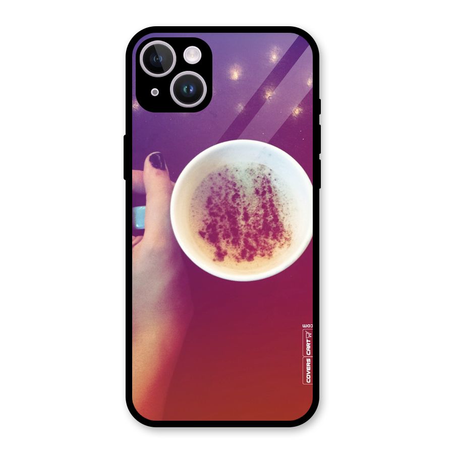 Bokeh Coffee Mug Glass Back Case for iPhone 14 Plus