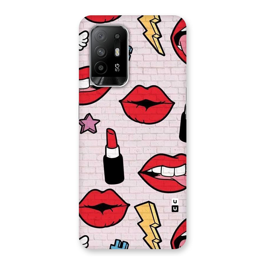 Bold Red Back Case for Oppo F19 Pro Plus 5G
